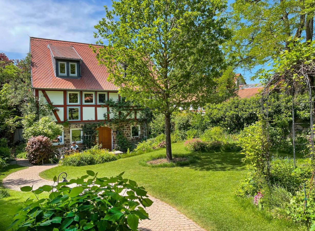 Ferienhaus Burgblick Munzenberg Bagian luar foto