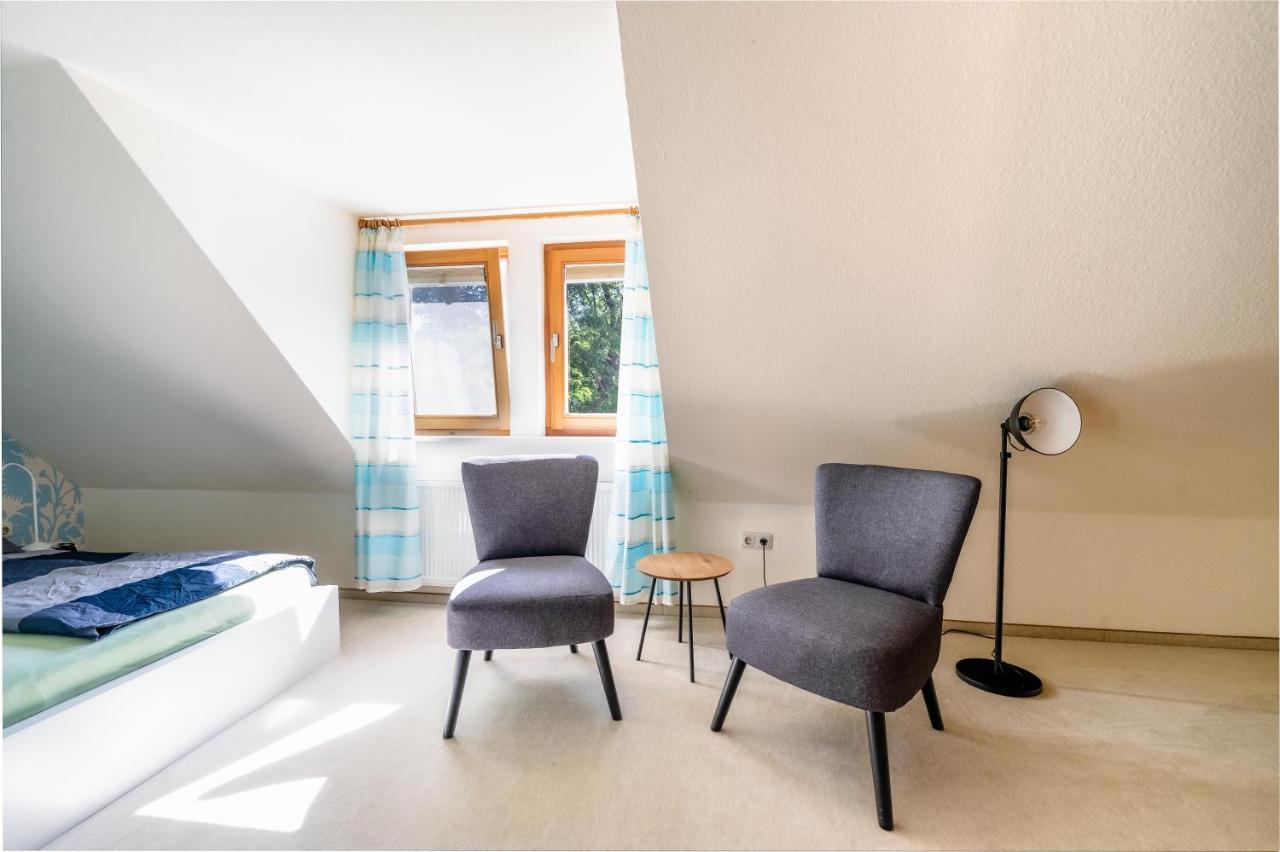 Ferienhaus Burgblick Munzenberg Bagian luar foto